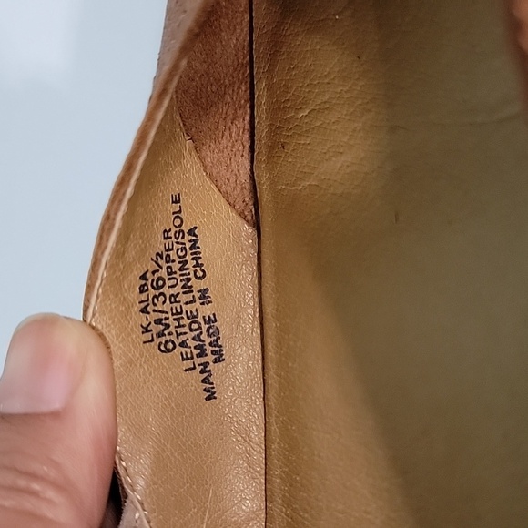 Women's Lucky Brand Alba Ballet Flats, Brown, Size 6, Pre-owned - Picture 14 of 15